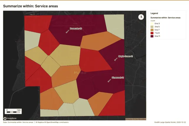 Summarize within: Service areas