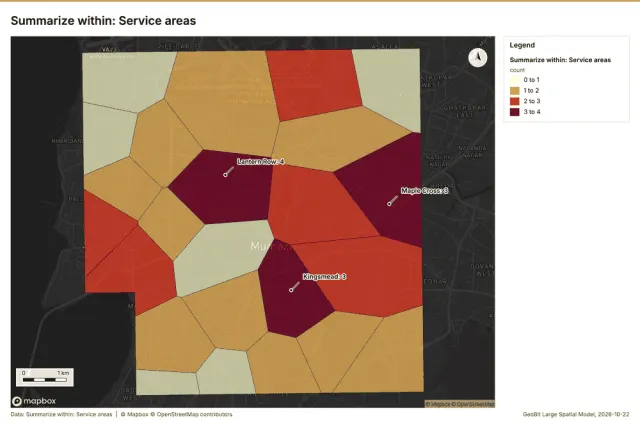 Summarize within: Service areas