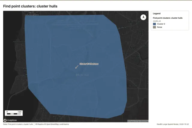 Find point clusters: cluster hulls