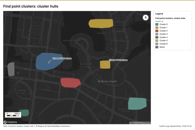 Find point clusters: cluster hulls