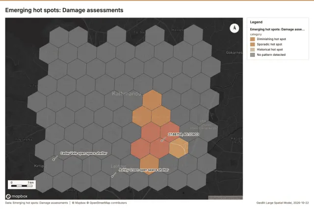 Emerging hot spots: Damage assessments