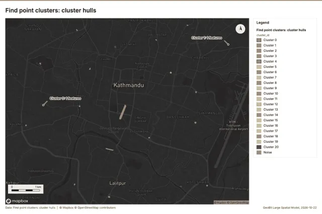 Find point clusters: cluster hulls