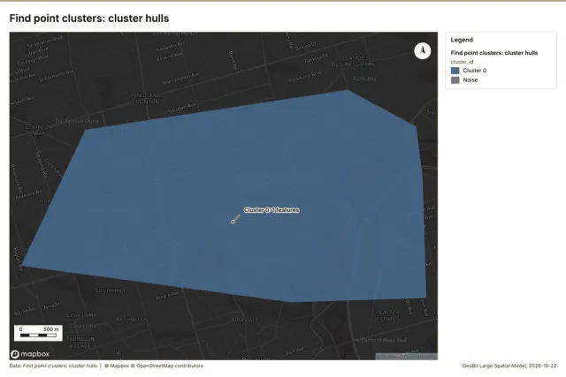 Find point clusters: cluster hulls