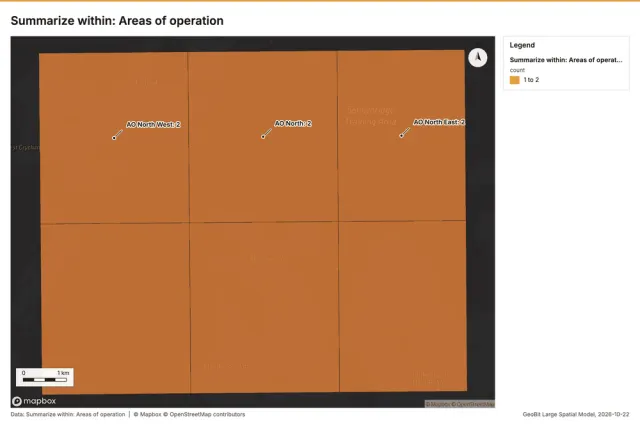 Summarize within: Areas of operation