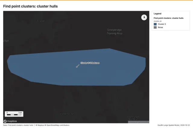 Find point clusters: cluster hulls