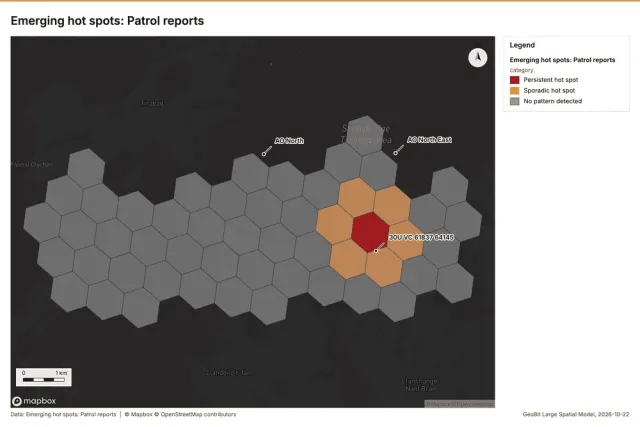 Emerging hot spots: Patrol reports