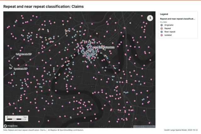 Repeat and near repeat classification: Claims