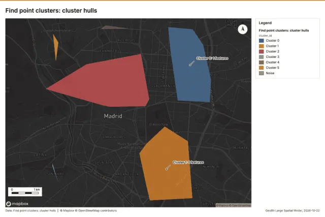 Find point clusters: cluster hulls