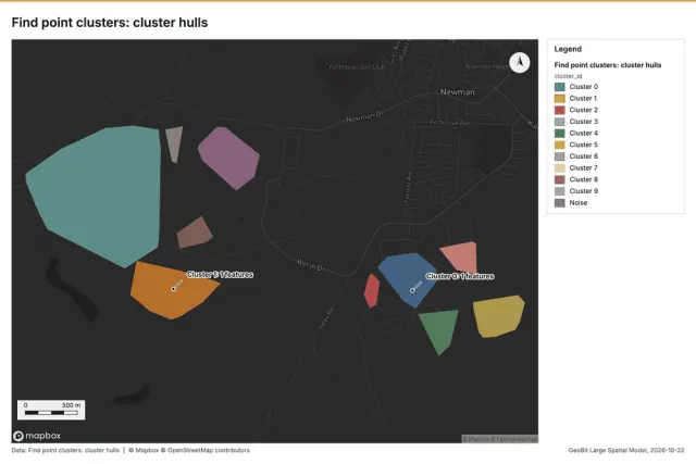 Find point clusters: cluster hulls