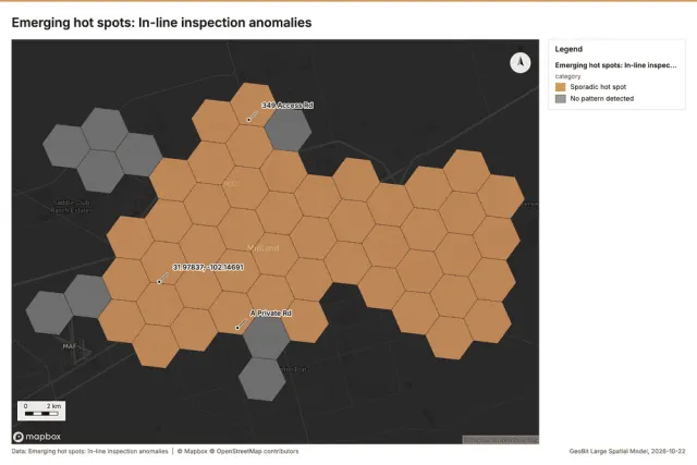 Emerging hot spots: In-line inspection anomalies