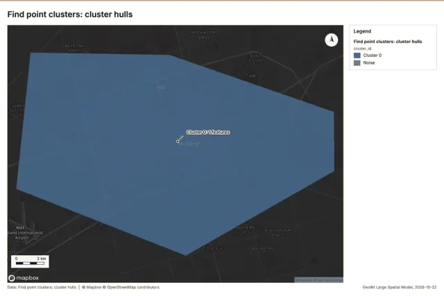 Find point clusters: cluster hulls