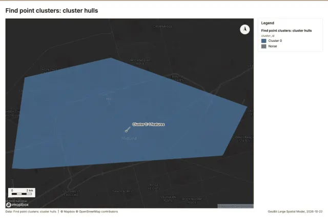 Find point clusters: cluster hulls