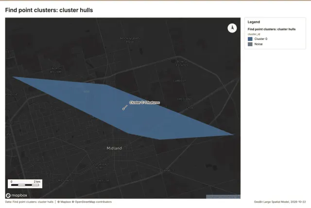 Find point clusters: cluster hulls