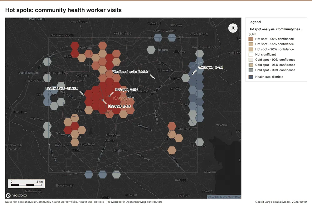 Hot spots: community health worker visits