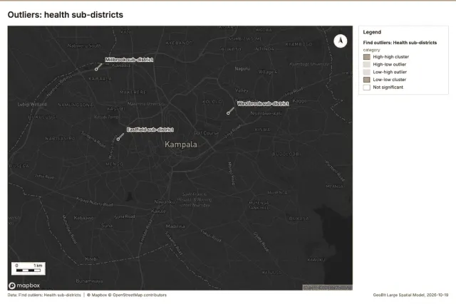 Outliers: health sub-districts