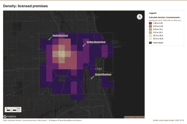 Density: licensed premises