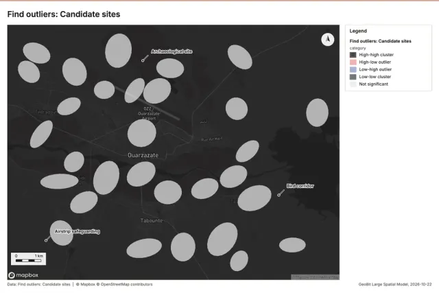 Find outliers: Candidate sites