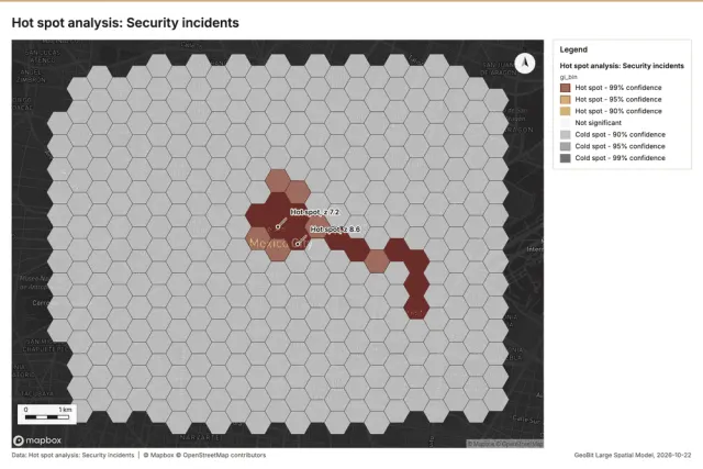 Hot spot analysis: Security incidents
