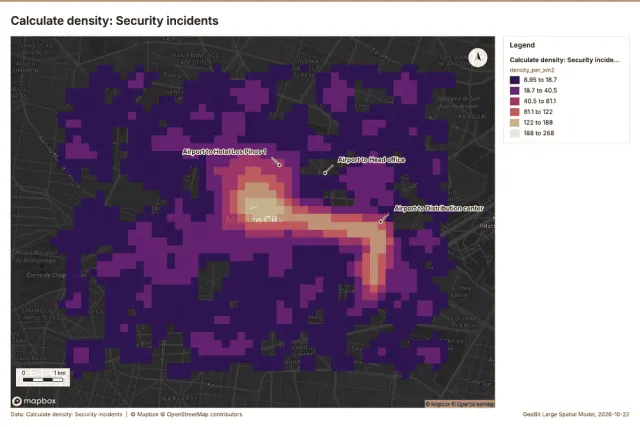 Calculate density: Security incidents