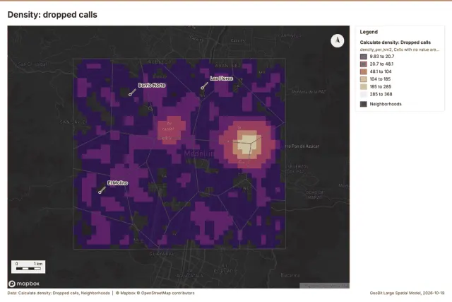 Density: dropped calls