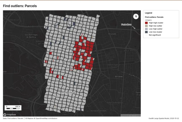 Find outliers: Parcels