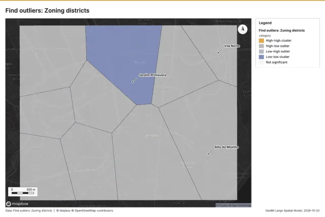 Find outliers: Zoning districts