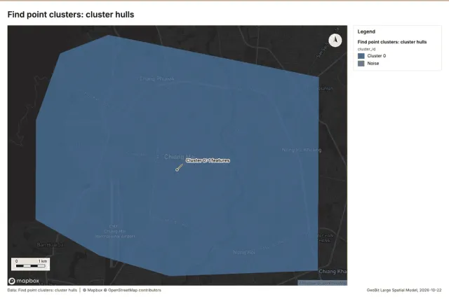 Find point clusters: cluster hulls