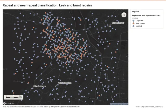 Repeat and near repeat classification: Leak and burst repairs