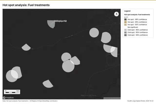Hot spot analysis: Fuel treatments